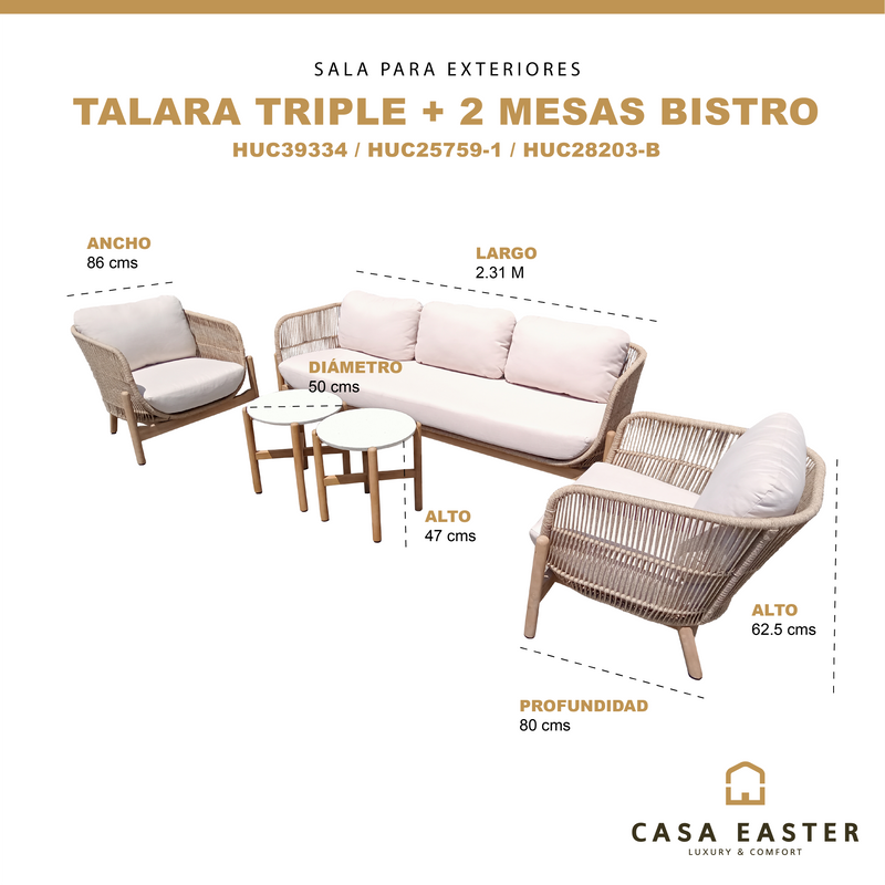 Cargue la imagen en el visor de la galería, Talara Triple + dos talara bistro