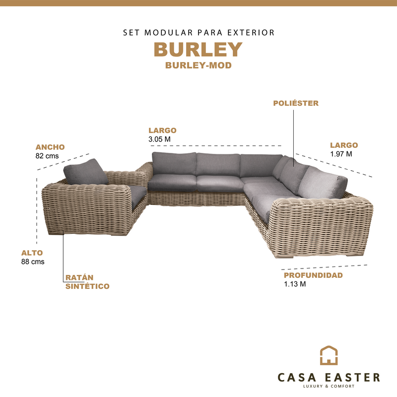 Cargue la imagen en el visor de la galería, Set modular Burley de 3 pz - BURLEY-MOD