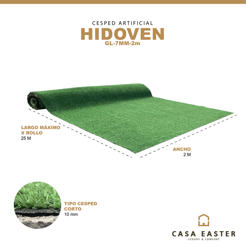 Cargue la imagen en el visor de la galería, Pasto Sintético 10mm de Alto HIDOVEN-GL-10MM-1M Largo