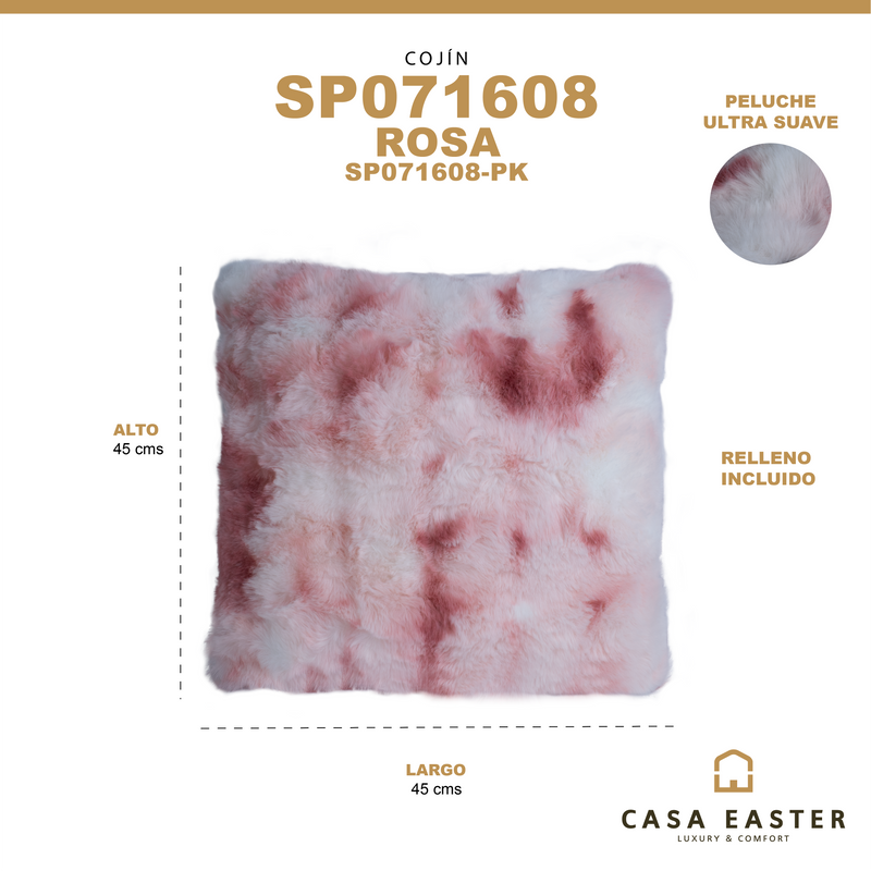 Cargue la imagen en el visor de la galería, Cojín de interior SP071608 color rosa - SP071608-PK