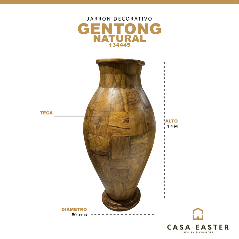 Cargue la imagen en el visor de la galería, Maceta Decorativa para exterior y interior Color Natural GENTONG LIGH -134445 CasaEaster