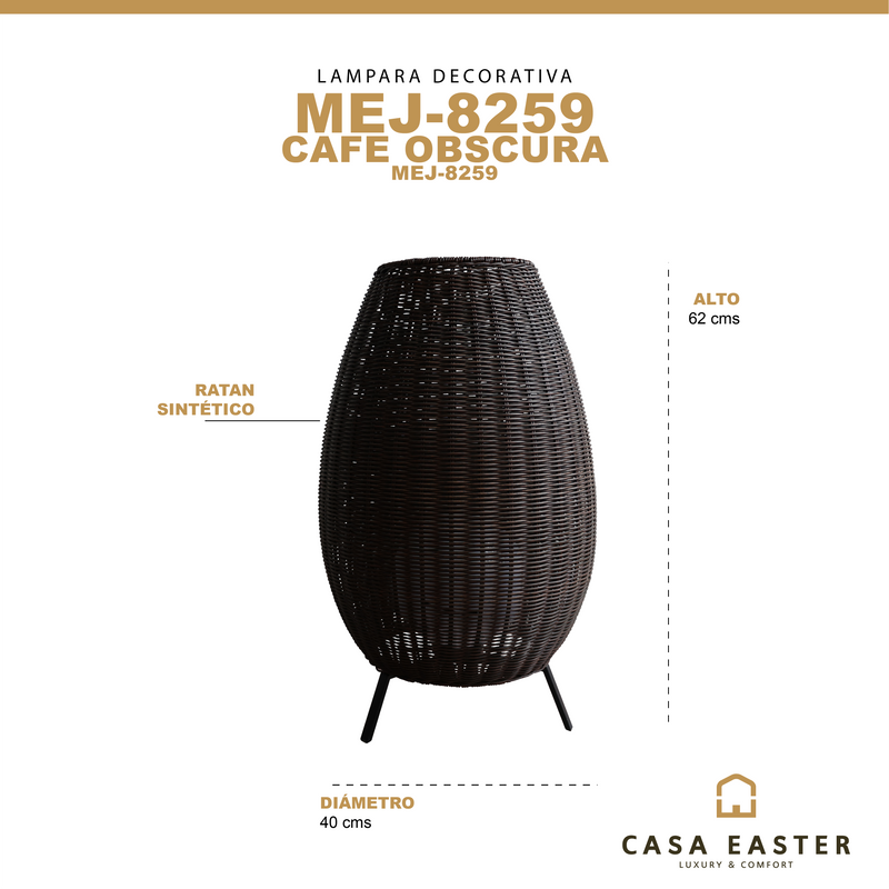 Cargue la imagen en el visor de la galería, Lampara estilo ratan 40*62 MEJ8259-4062 CasaEaster