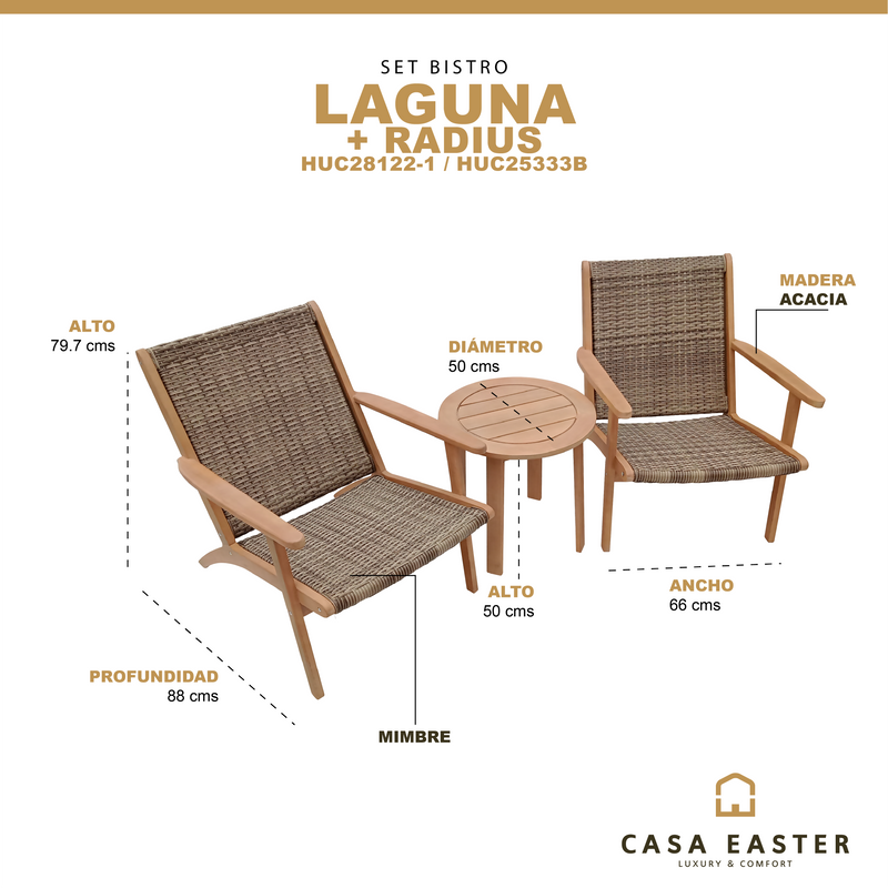 Cargue la imagen en el visor de la galería, Set Bistro Laguna + Radius