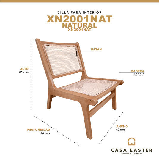 Silla de interior de Madera - XN2001NAT
