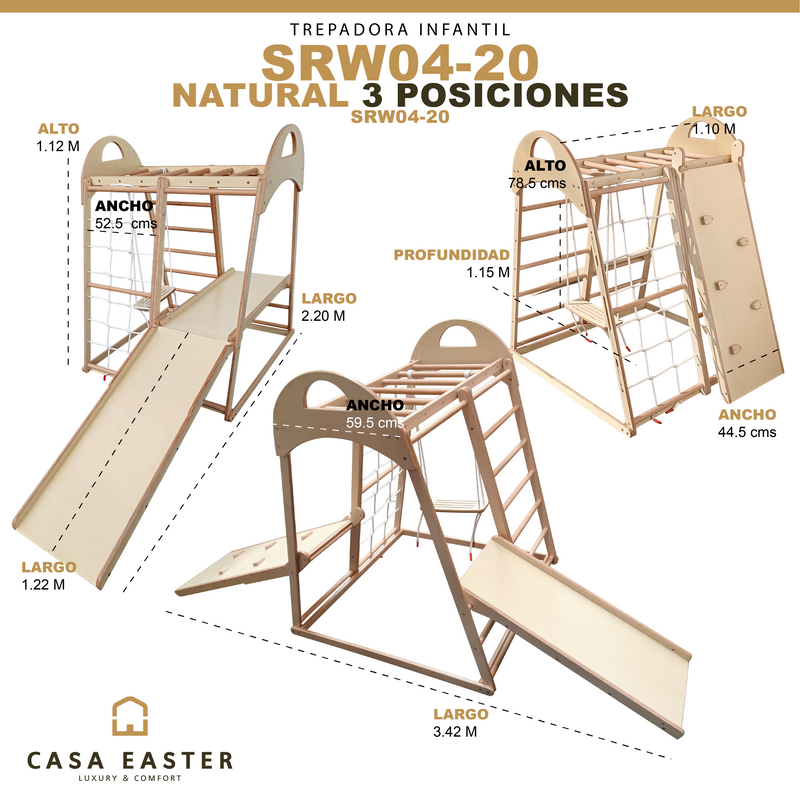 Cargue la imagen en el visor de la galería, Trepadora infantil de madera SRW04-2-SRW042-20