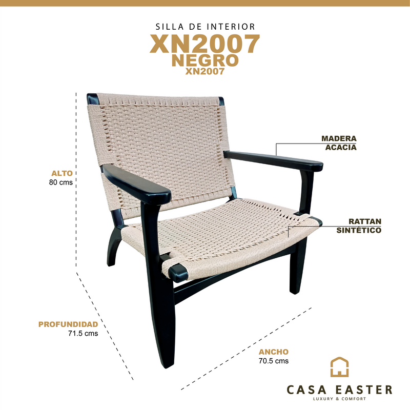 Cargue la imagen en el visor de la galería, Silla de interior de Madera - XN2007