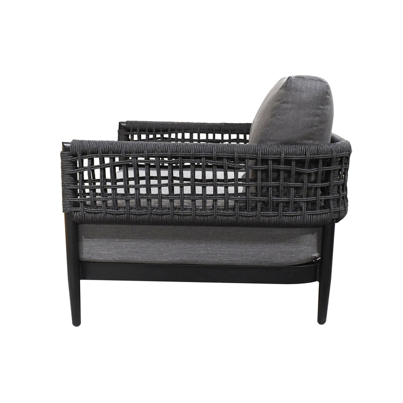 Cargue la imagen en el visor de la galería, Set Bistro Hampton + mesas moises 71cms*54.7cms color carbon -HAMMO