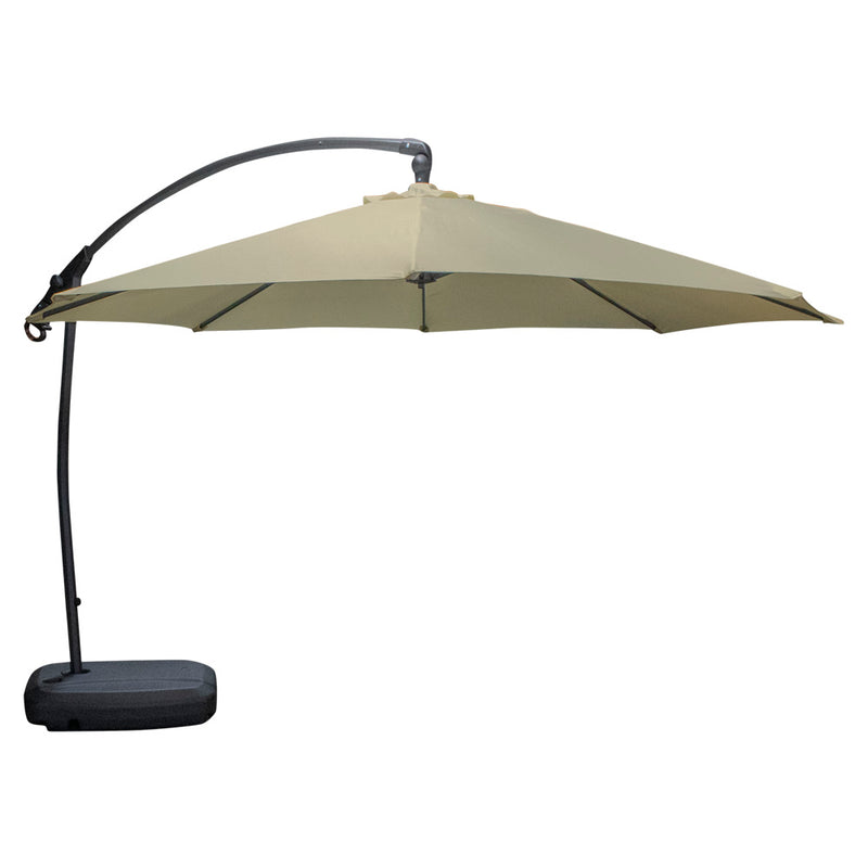 Cargue la imagen en el visor de la galería, Sombrilla Home Para Jardin Brazo Lateral Color Kaki+ Base-Umn06K-UMN062