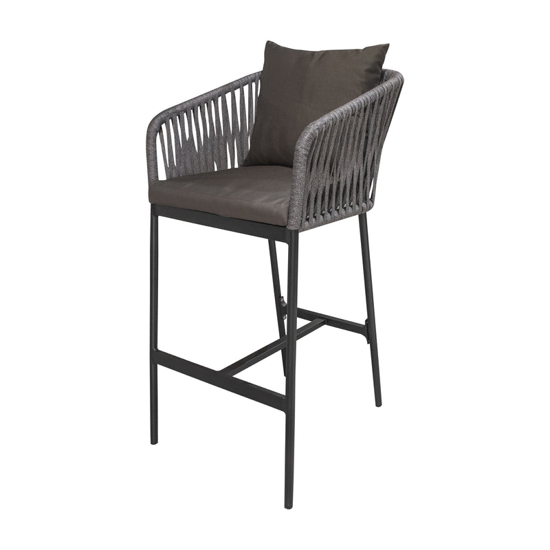 Cargue la imagen en el visor de la galería, Silla Alta de Lazo para Exterior e Interior Color Gris Jaspe KAMI-2780