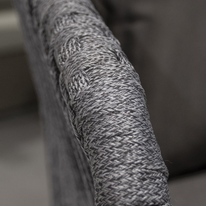 Cargue la imagen en el visor de la galería, Silla Alta de Lazo para Exterior e Interior Color Gris Jaspe KAMI-2780