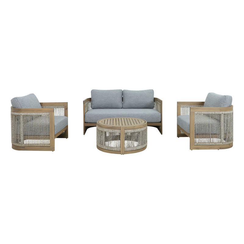 Cargue la imagen en el visor de la galería, Set doble Kava color natural - HUC40848-DOB