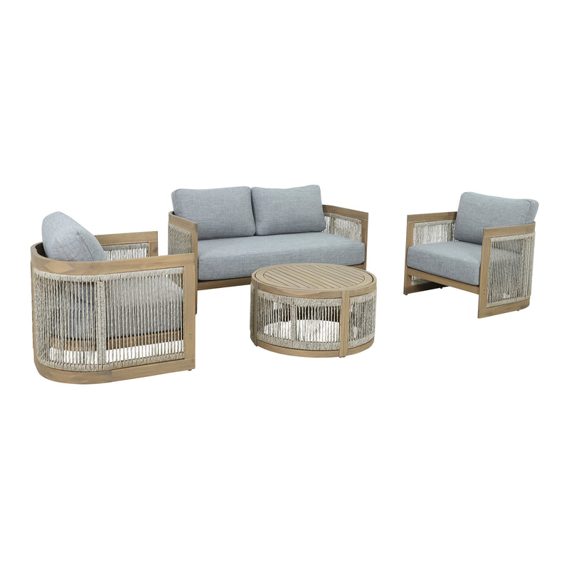 Cargue la imagen en el visor de la galería, Set doble Kava color natural - HUC40848-DOB