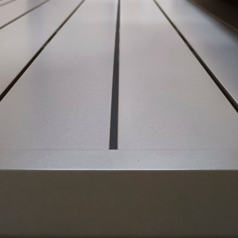 Cargue la imagen en el visor de la galería, Mesa de comedor rectangular Lion 2.6 M color gris - STD19912-CHA-LI