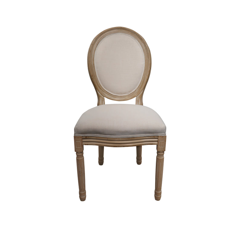 Cargue la imagen en el visor de la galería, Silla para Interior de Madera color Natural Louis Banquete - 9FMNAT