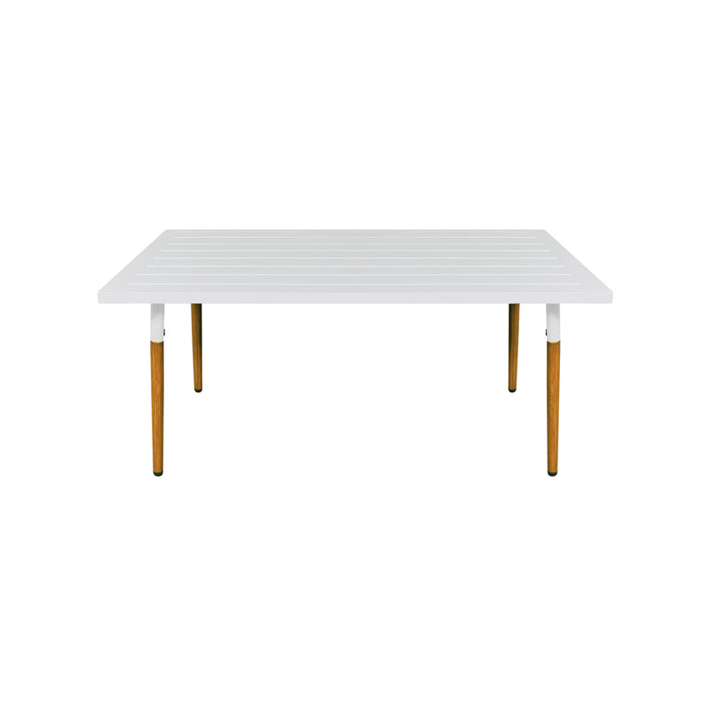 Cargue la imagen en el visor de la galería, Mesa de Centro de Aluminio Color Blanco BELINAS 1.1 M - 10-01-WH