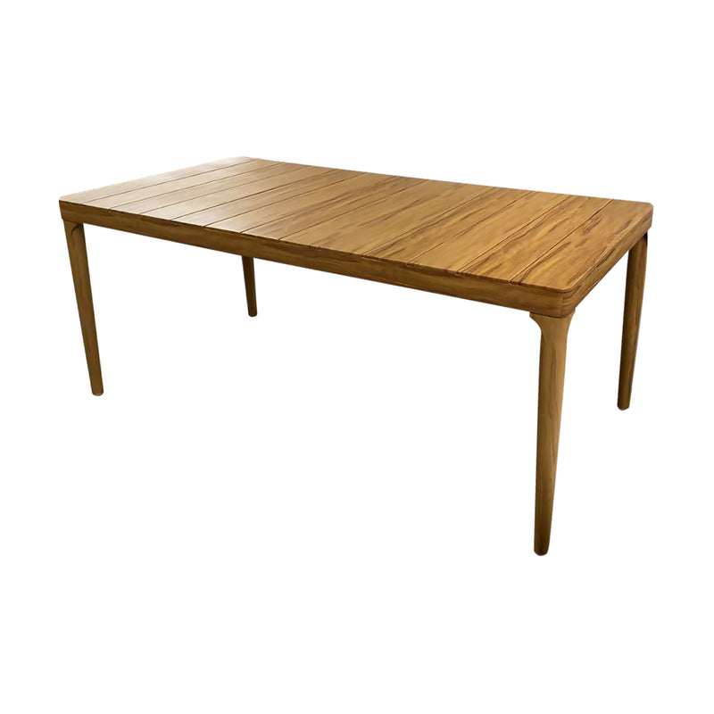 Cargue la imagen en el visor de la galería, Comedor de Aluminio 1.8 M Wood Look + 6 sillas Mona color azul