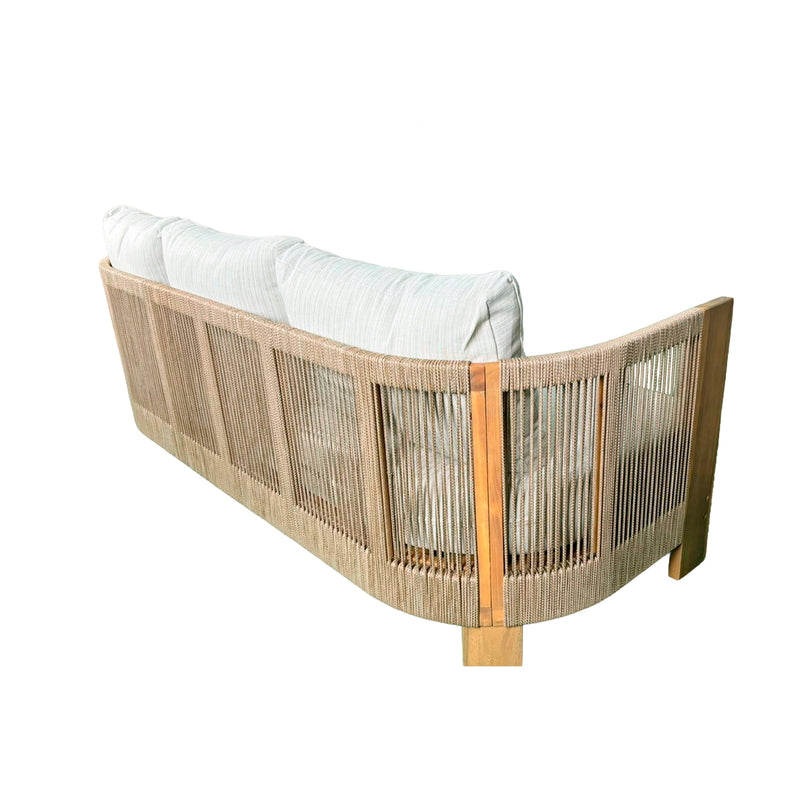 Cargue la imagen en el visor de la galería, Sofá triple de exterior e interior Niagara color natural - HUC41001