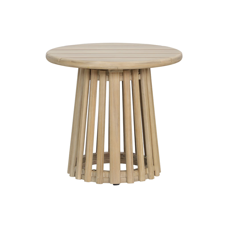 Cargue la imagen en el visor de la galería, Mesa de Bistro redonda dia 50 Paia de madera color natural - HUC28510