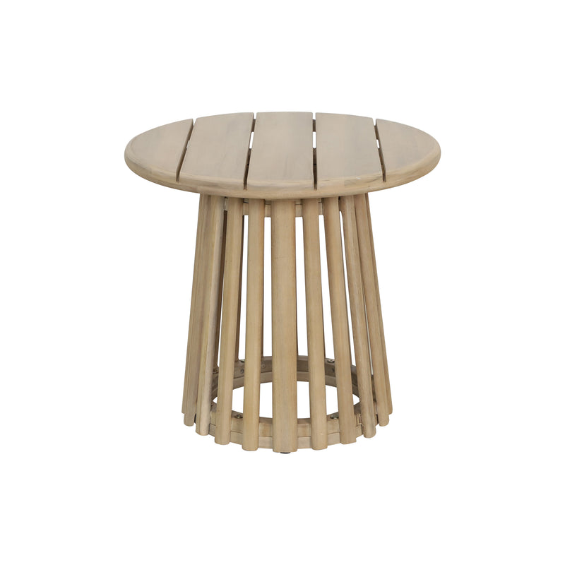 Cargue la imagen en el visor de la galería, Mesa de Bistro redonda dia 50 Paia de madera color natural - HUC28510