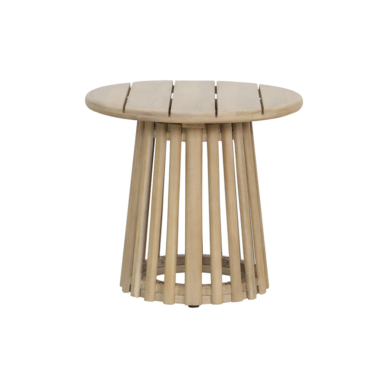 Cargue la imagen en el visor de la galería, Mesa de Bistro redonda dia 50 Paia de madera color natural - HUC28510