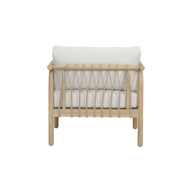 Cargue la imagen en el visor de la galería, Sillón indidivudal Paia de madera color natural - HUC40347-1