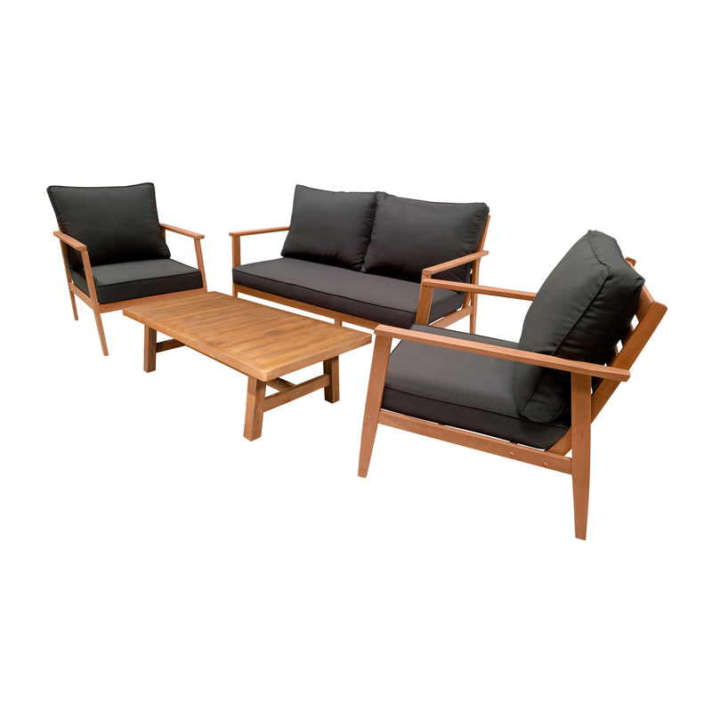 Cargue la imagen en el visor de la galería, Set Plaza doble + Mesa Rimini centro de madera