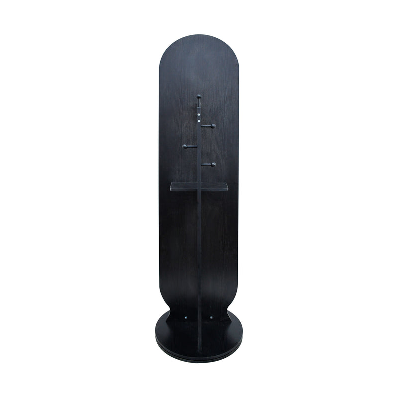 Cargue la imagen en el visor de la galería, Espejo decorativo organizador Revo, color negro 1.66*45 - revo
