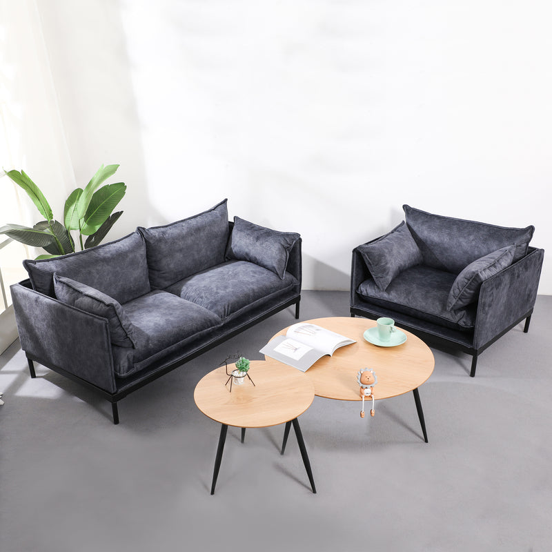 Cargue la imagen en el visor de la galería, Set doble Minimalista MIDNIGTH + mesas de centro 291S / 291 - BD8MIDDUO