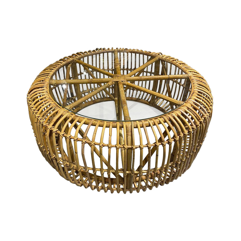 Cargue la imagen en el visor de la galería, Mesa De Centro Circular Color Natural SIFNOS D.82cms - 32807