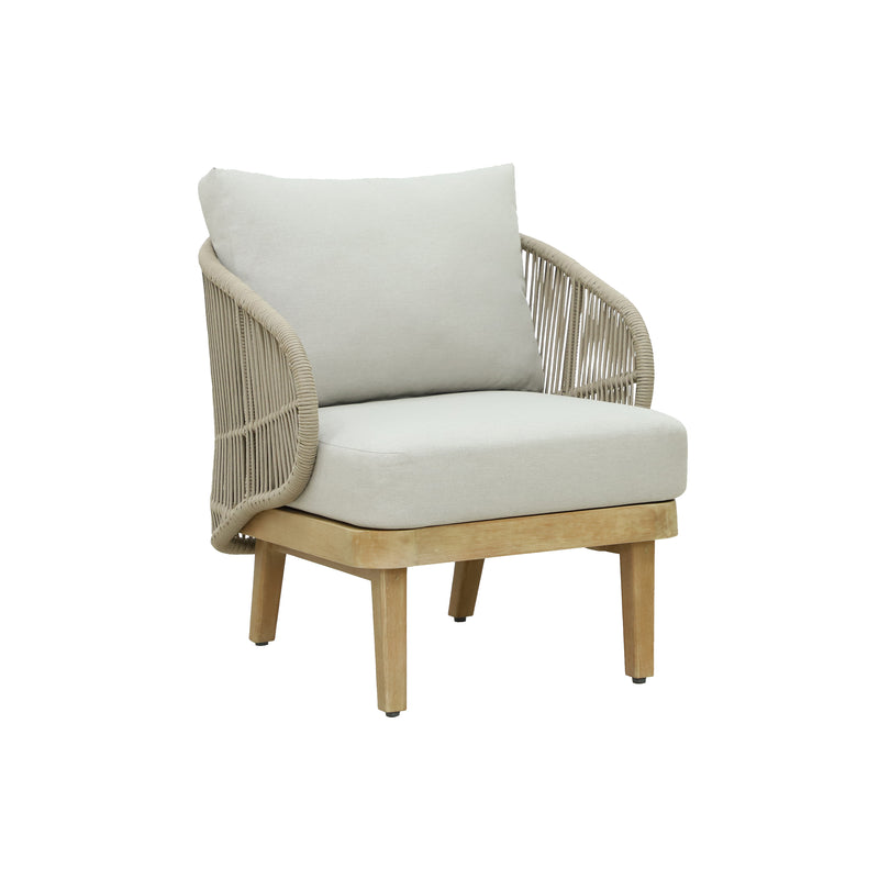 Cargue la imagen en el visor de la galería, Sillón Individual de madera Mali - HUC39798