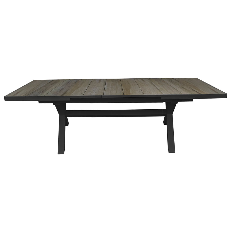 Cargue la imagen en el visor de la galería, Mesa de Comedor Expandible 2 M / 2.6 M para interior y exterior de Aluminio Color Carbon SULTAN-table-21