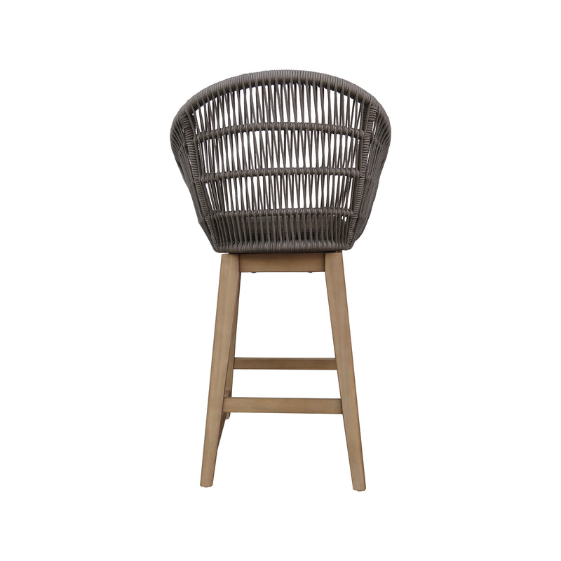 Cargue la imagen en el visor de la galería, Silla Alta de Lazo para Interior de Madera Acacia Color Gris TALARA -HUC39670-GR