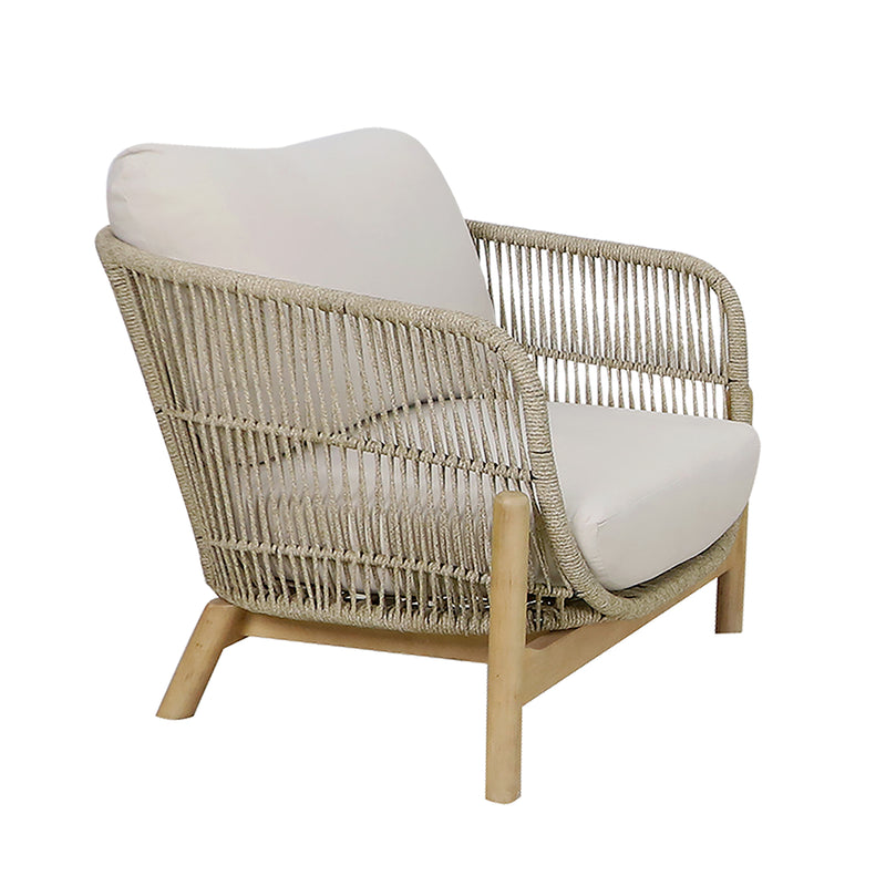 Cargue la imagen en el visor de la galería, Set para Exterior e Interior de Madera Acacia Color Blanco TALARA BISTRO-6216869180