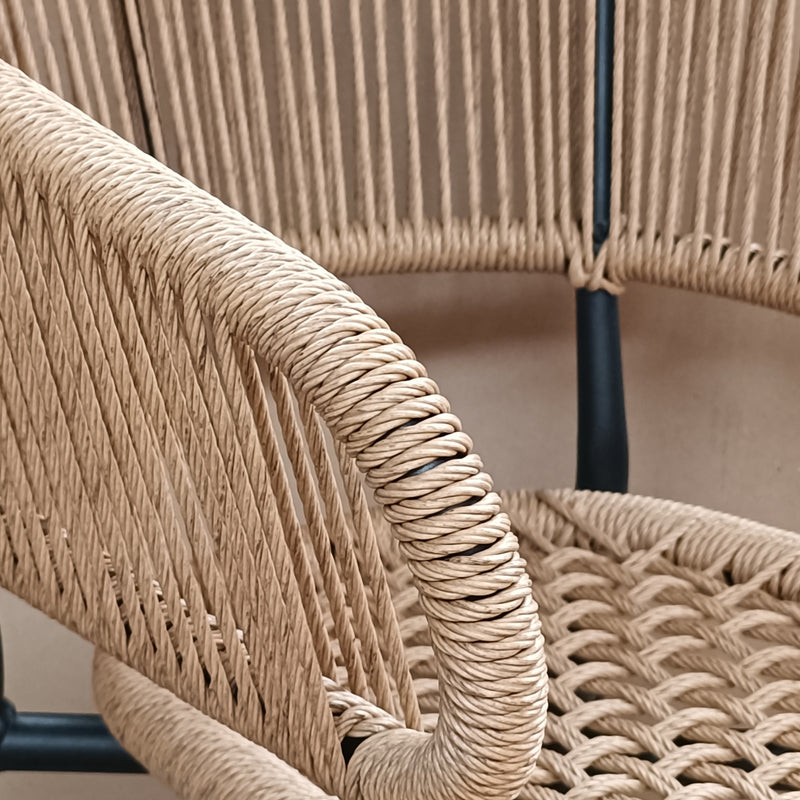 Cargue la imagen en el visor de la galería, silla de Ratan Twisted 1092color Café - 1092