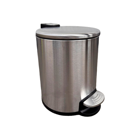Bote de basura chico de Acero inoxidable FCG con pedal de 5L redondo - FCGF43005-5L