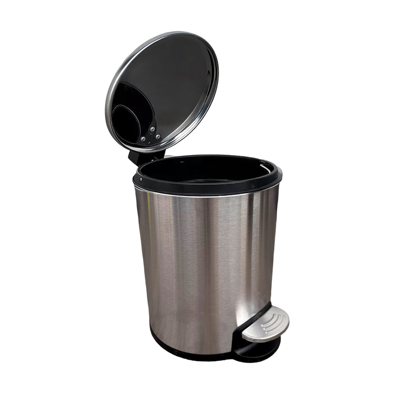 Cargue la imagen en el visor de la galería, Bote de basura chico de Acero inoxidable FCG con pedal de 5L redondo - FCGF43005-5L
