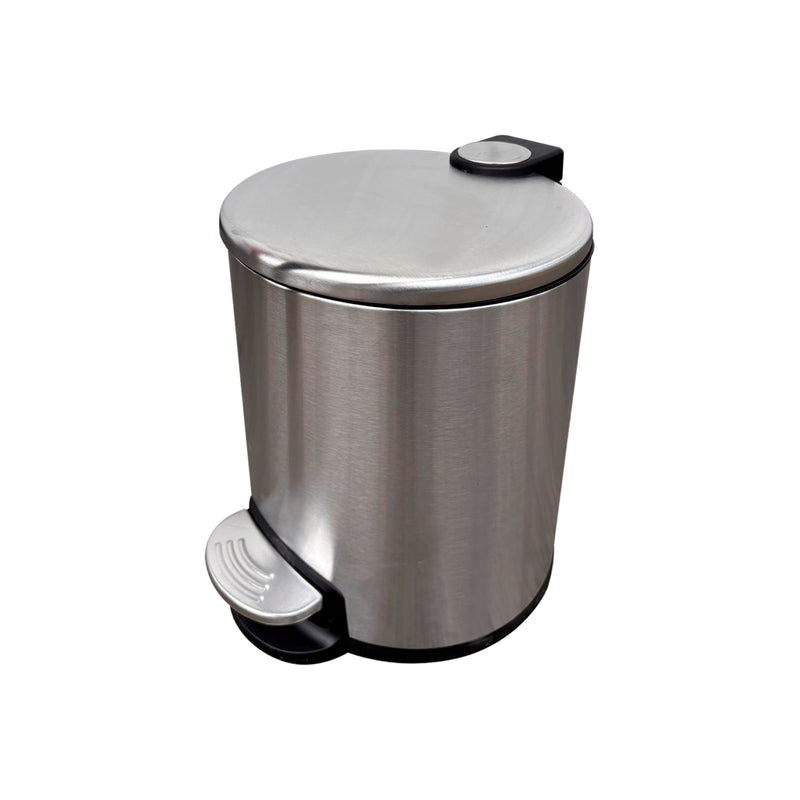 Cargue la imagen en el visor de la galería, Bote de basura chico de Acero inoxidable FCG con pedal de 5L redondo - FCGF43005-5L
