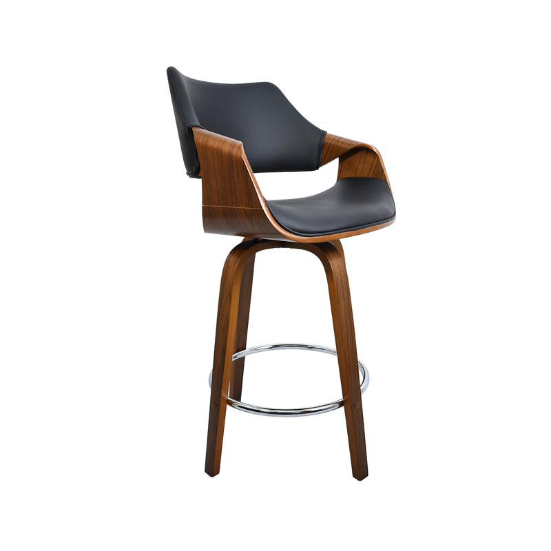 Cargue la imagen en el visor de la galería, Silla alta para barra 1049 para interior color negro &amp; café - JY3075-1049
