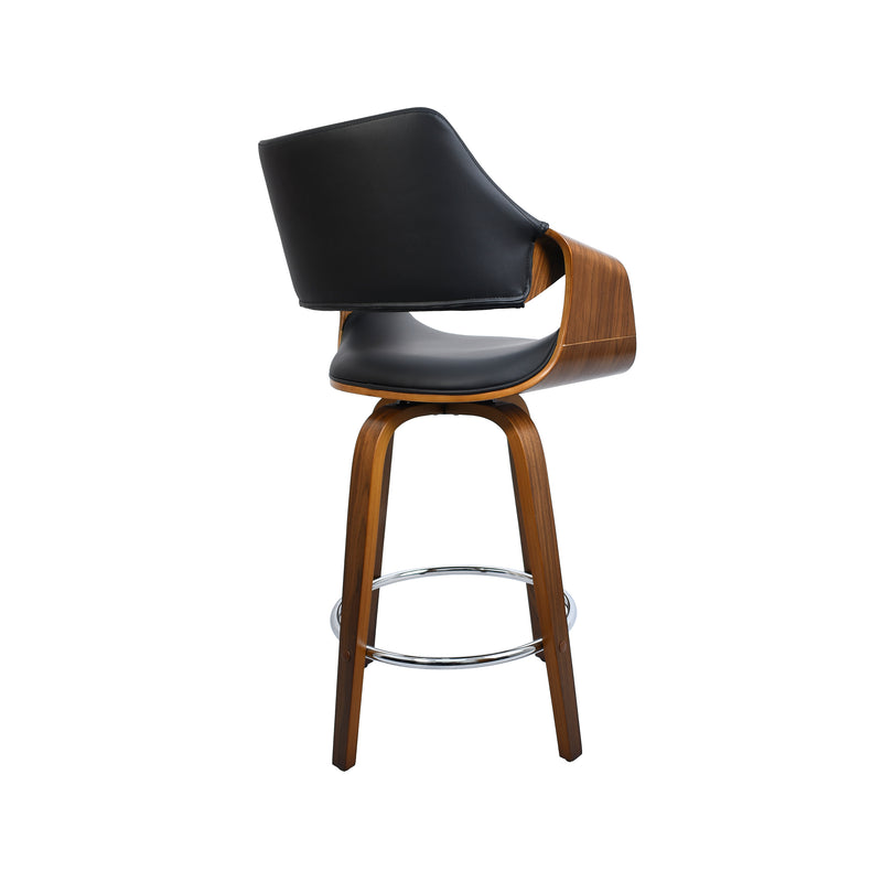 Cargue la imagen en el visor de la galería, Silla alta para barra 1049 para interior color negro &amp; café - JY3075-1049
