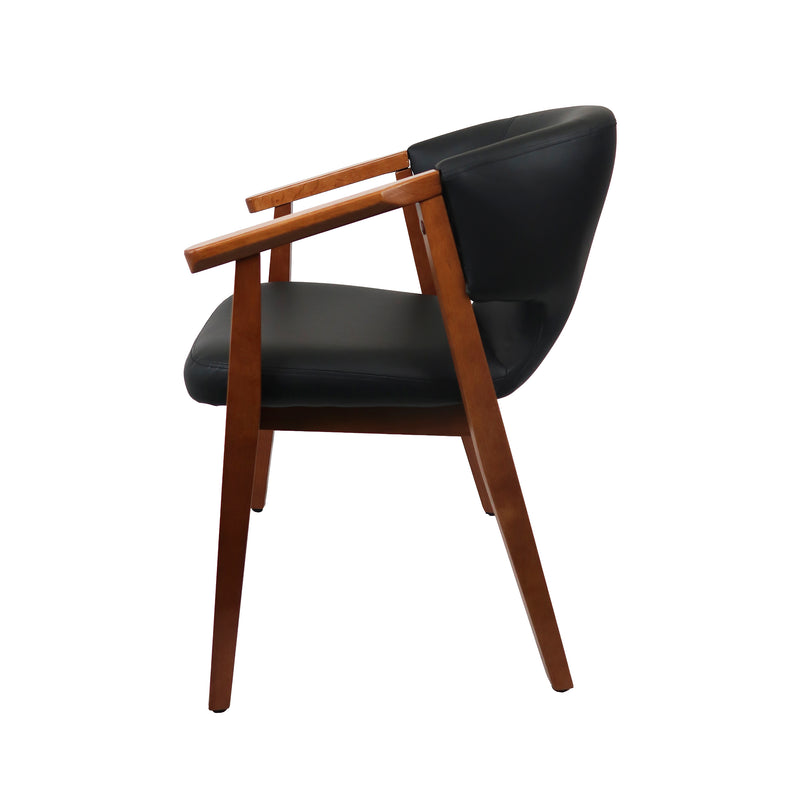 Cargue la imagen en el visor de la galería, Silla de interior de madera 1061 color negro - JY63861061
