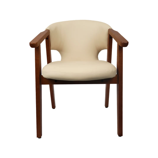 Silla de interior de madera 1062 color crema  - JY9041062