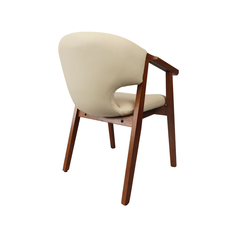 Cargue la imagen en el visor de la galería, Silla de interior de madera 1062 color crema  - JY9041062
