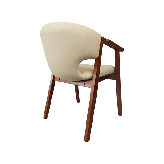 Silla de interior de madera 1062 color crema  - JY9041062