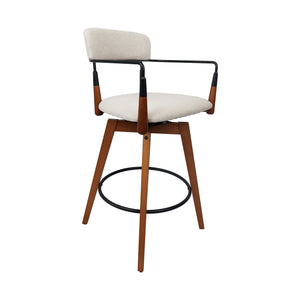 Silla alta de interior de madera 1064 color crema - JY1031064