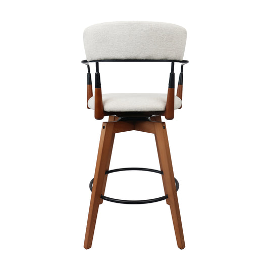 Silla alta de interior de madera 1064 color crema - JY1031064