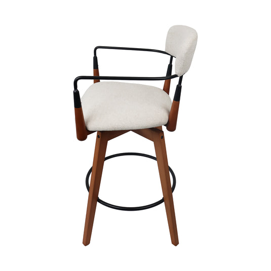 Silla alta de interior de madera 1064 color crema - JY1031064