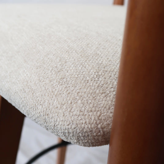 Silla alta de interior de madera 1064 color crema - JY1031064