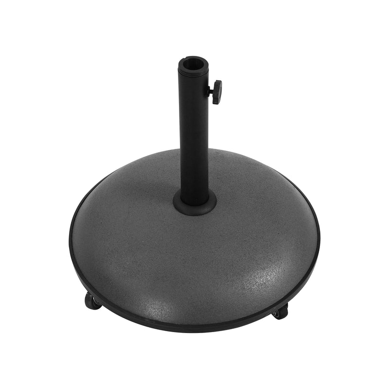 Cargue la imagen en el visor de la galería, Base para sombrilla AUGUSTO color gris oscuro con llantitas - 23900DW25
