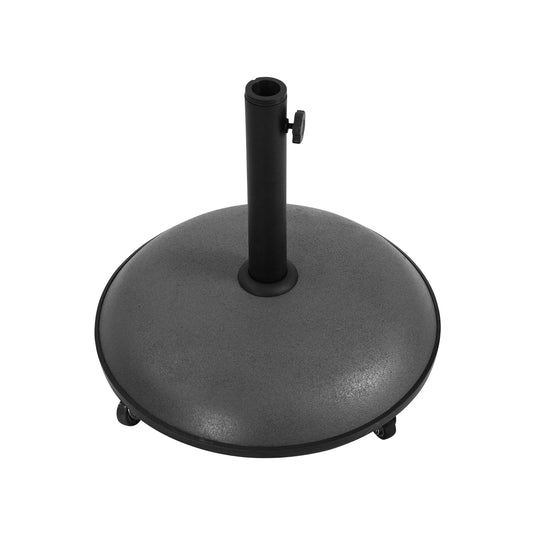 Base para sombrilla AUGUSTO color gris oscuro con llantitas - 23900DW25
