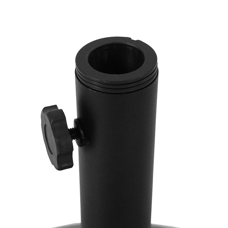 Cargue la imagen en el visor de la galería, Base para sombrilla AUGUSTO color gris oscuro con llantitas - 23900DW25
